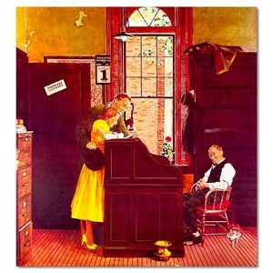 Norman Rockwell (1894-1978) “Marriage License” Limited Edition Offset Lithograph